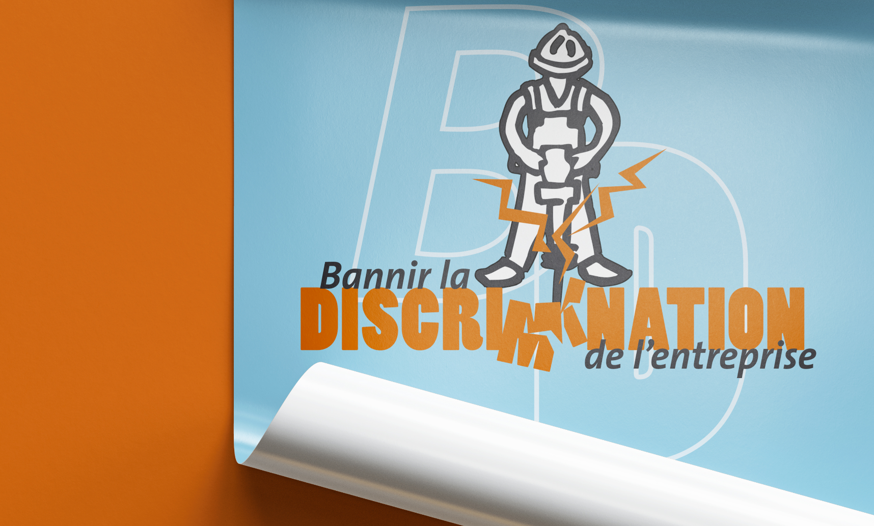 Poster Bannir la discrimnation de l'entreprise Emergences