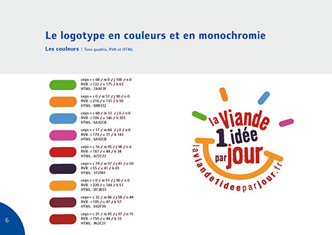 La viande une idée par jour Charte graphique